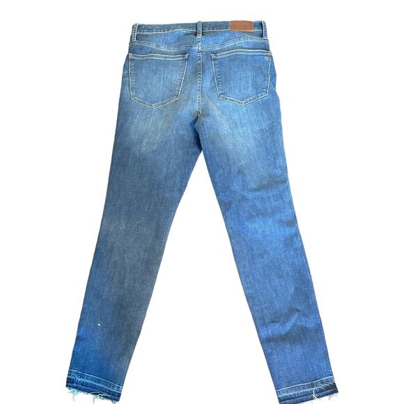 Madewell 10” High-Rise Skinny Jeans Button Fly Raw Hem Size 29 - Picture 8 of 12